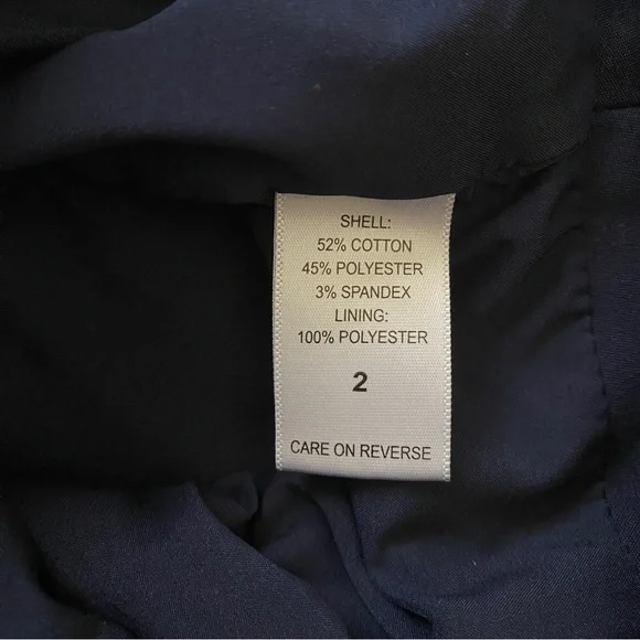 New York & Co Dark Blue Button Skirt Suit - Picture 15 of 15